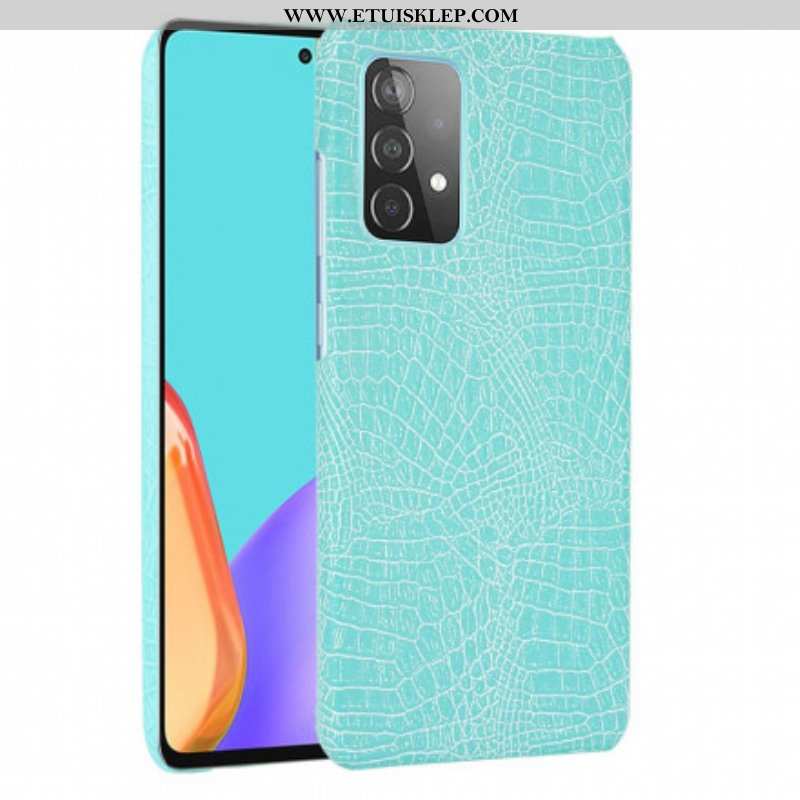 Etui do Samsung Galaxy A52 4G / A52 5G / A52s 5G Efekt Skóry Krokodyla